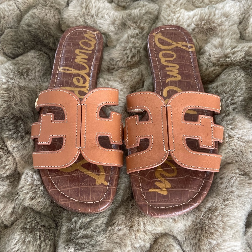 Sam Edelman leather slides